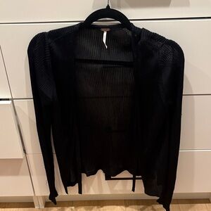 Free People Black Cardigan Sweater